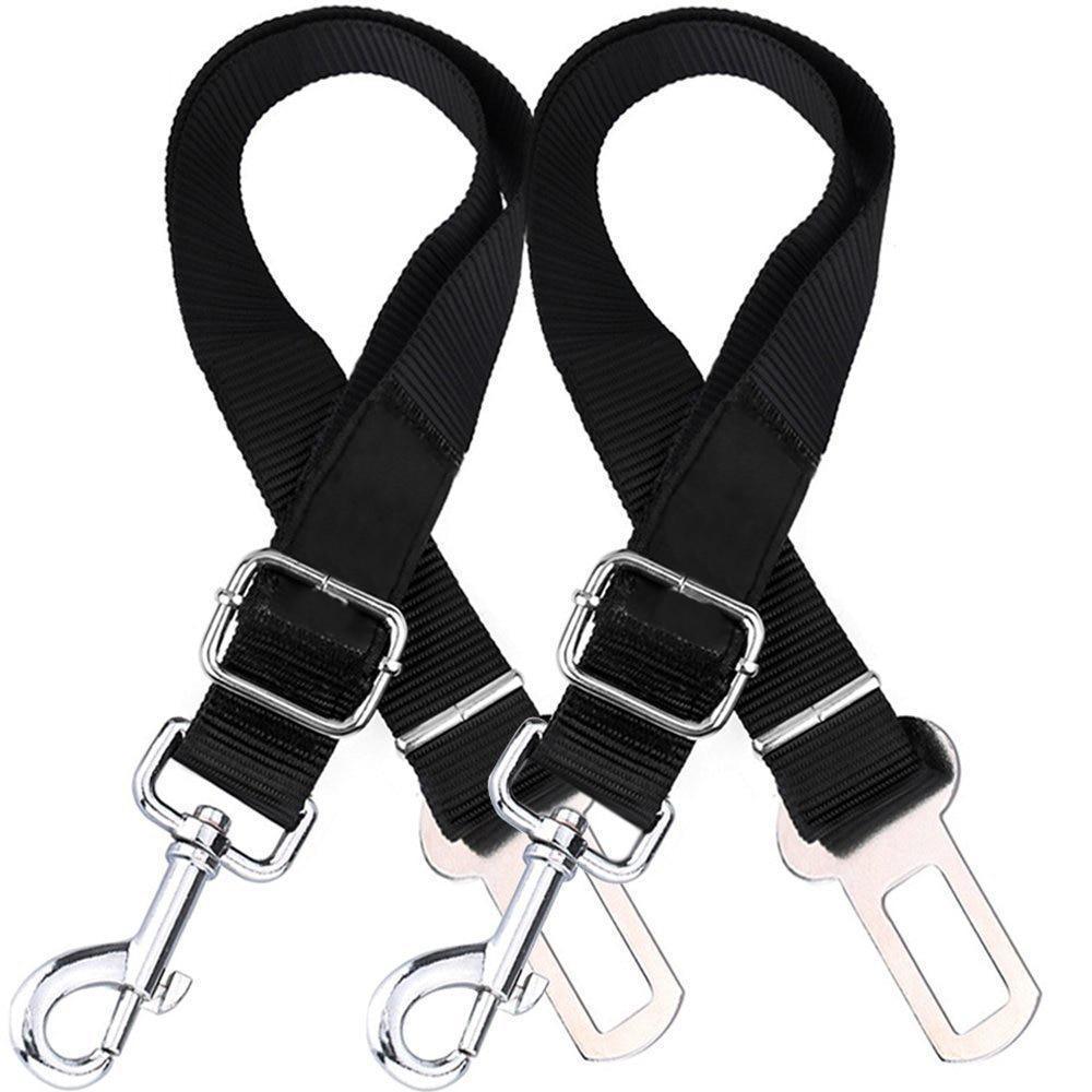 2 Pack Dog Harness Car Suv Seatbelt Connector Restrain Adjustable Tether For Pet