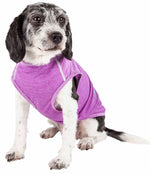 Load image into Gallery viewer, Pet Life  Active &#39;aero-pawlse&#39; Heathered Quick-dry And 4-way Stretch-performance Dog Tank Top T-shirt - Blue X-large
