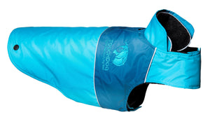 Touchdog Lightening-shield Waterproof 2-in-1 Convertible Dog Jacket W/ Blackshark Technology - X-large