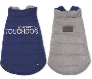 Touchdog Waggin Swag Reversible Insulated Pet Coat - X-large - (jktd9blxl)