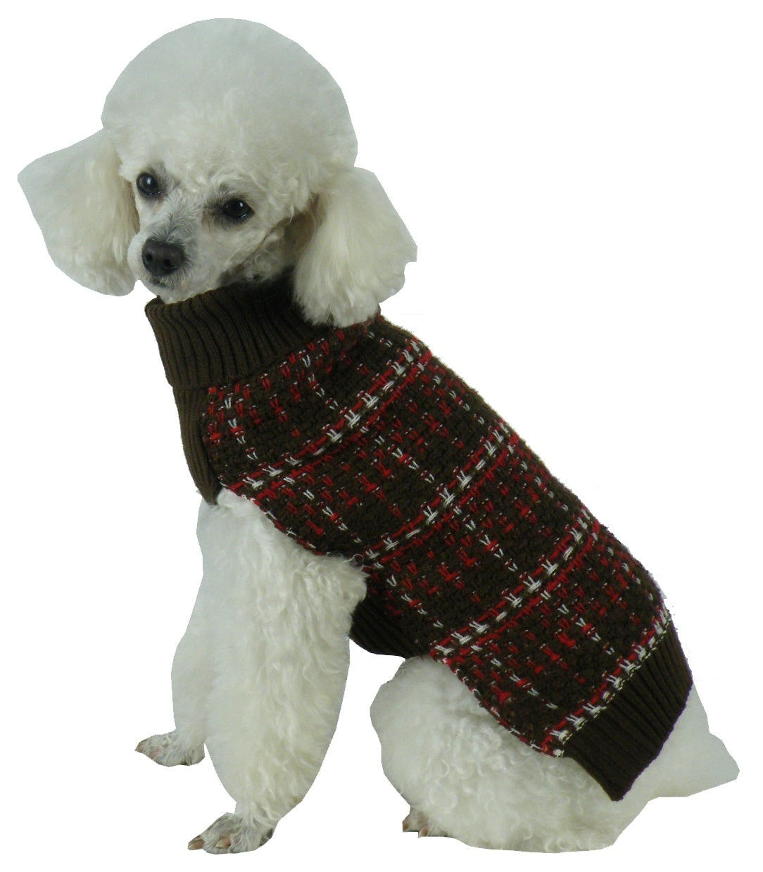 Vintage Symphony Static Fashion Knitted Dog Sweater - Medium