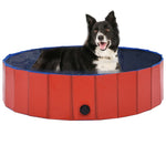 Load image into Gallery viewer, Foldable Dog Swimming Pool Red 47.2&quot;x11.8&quot; Pvc - Red
