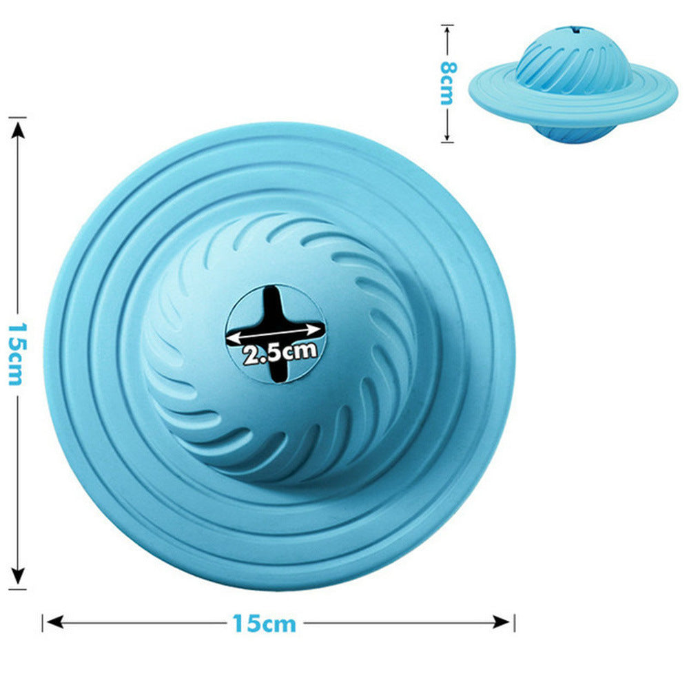Food Dispensing Dog Treat Ball Iq Interactive Puzzle Toys For Medium Large Dogs Chasing Chewing Playing - Blue