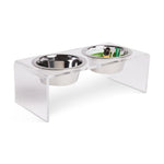 Load image into Gallery viewer, Acrylic Double Feeder - Clear

